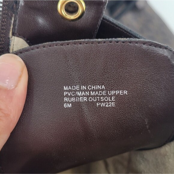 Michael Kors 'Rory' Heeled Ankle Boots Dark Brown Black 6 - Picture 5 of 16